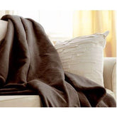Walnut Brown Heated Microplush Electric Throw Blanket